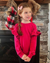 Load image into Gallery viewer, Mya Ruffle Crew sweater kids~  GLITTER  &amp; SHINE