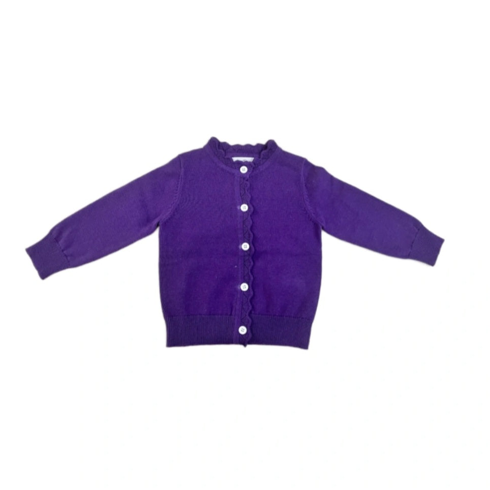 Button Cardigan  ~ VIOLET