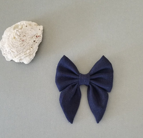 Sailor Bow ~ Nautical Navy