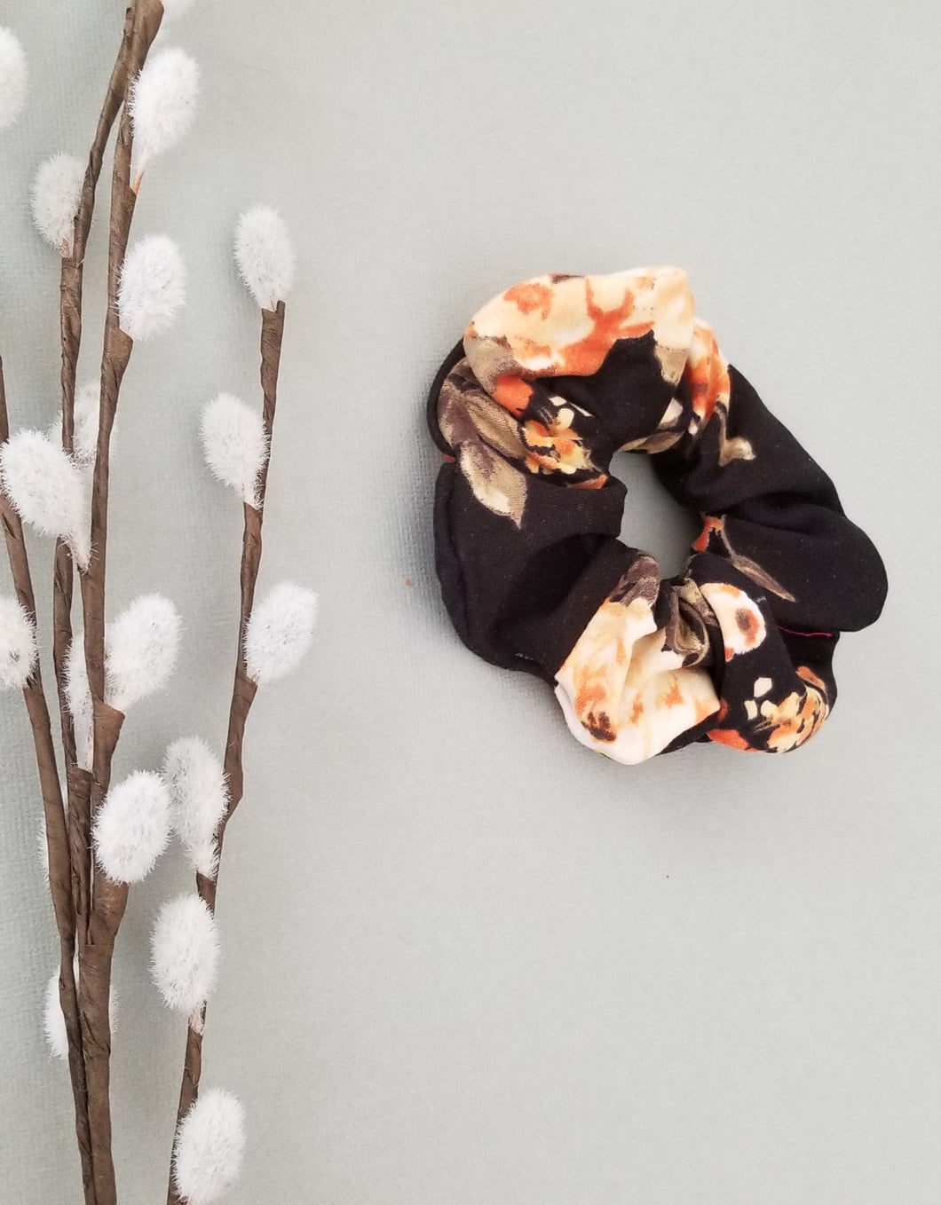 Black and orange Scrunchie