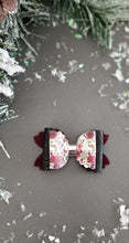 Load image into Gallery viewer, Winter Floral Bow