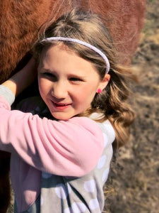 White Glitter Headband