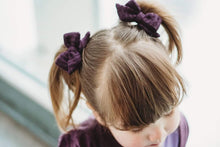 Load image into Gallery viewer, Waffle knot bows (Purple)