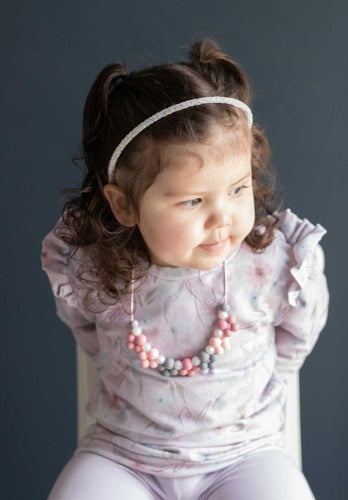 White Glitter Headband