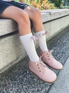 Blush Scallop Boots