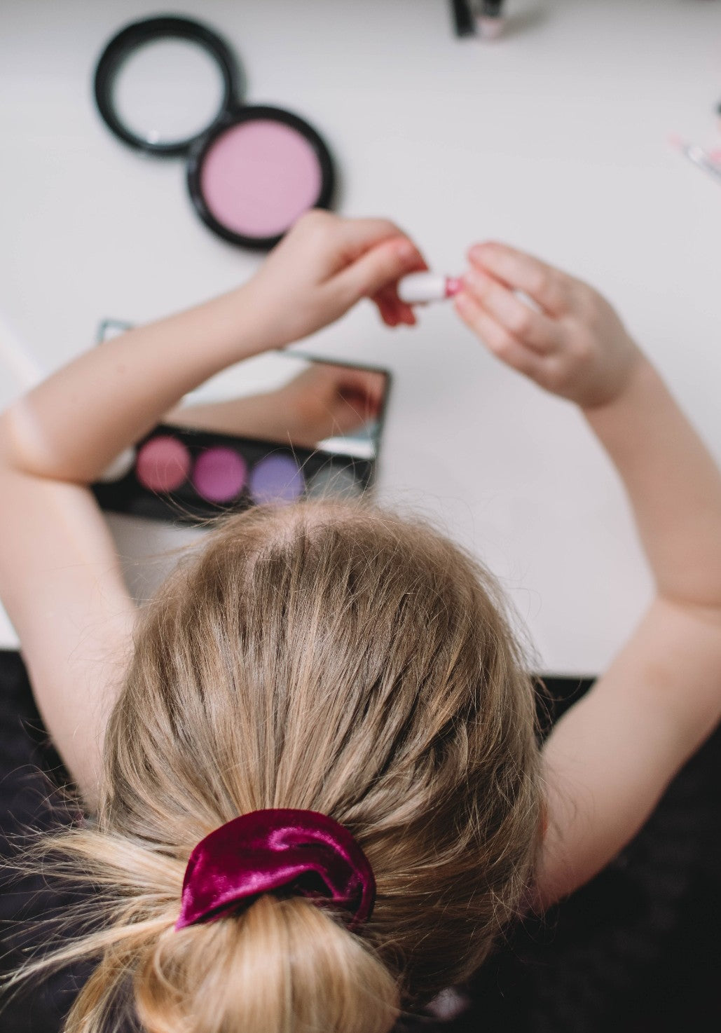 Velvet Rasberry Scrunchie