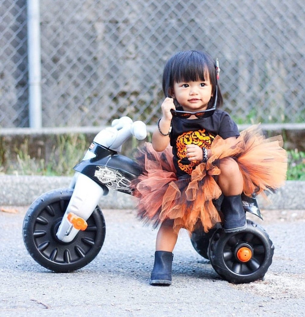 Orange and black Tutu