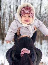 Load image into Gallery viewer, Velvet Blush Pink Scrunchie