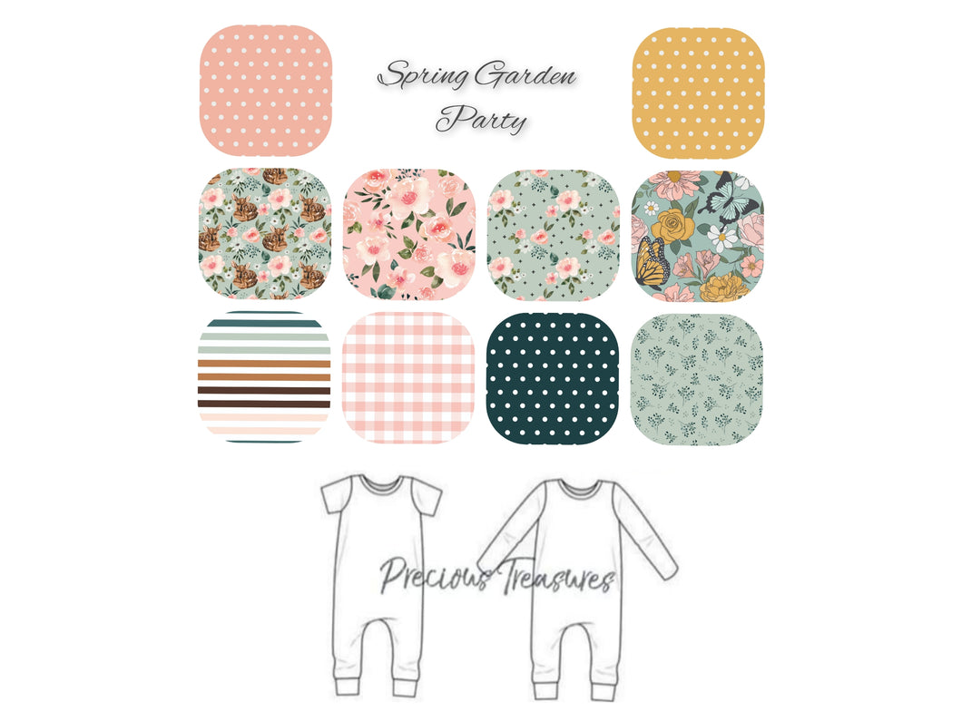 Savi Romper ~ Spring Garden Party